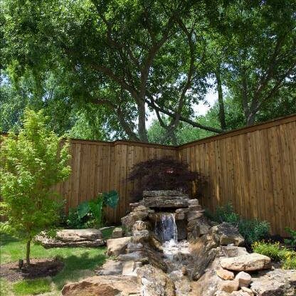 Backyard Waterfall Stone Creek Bed