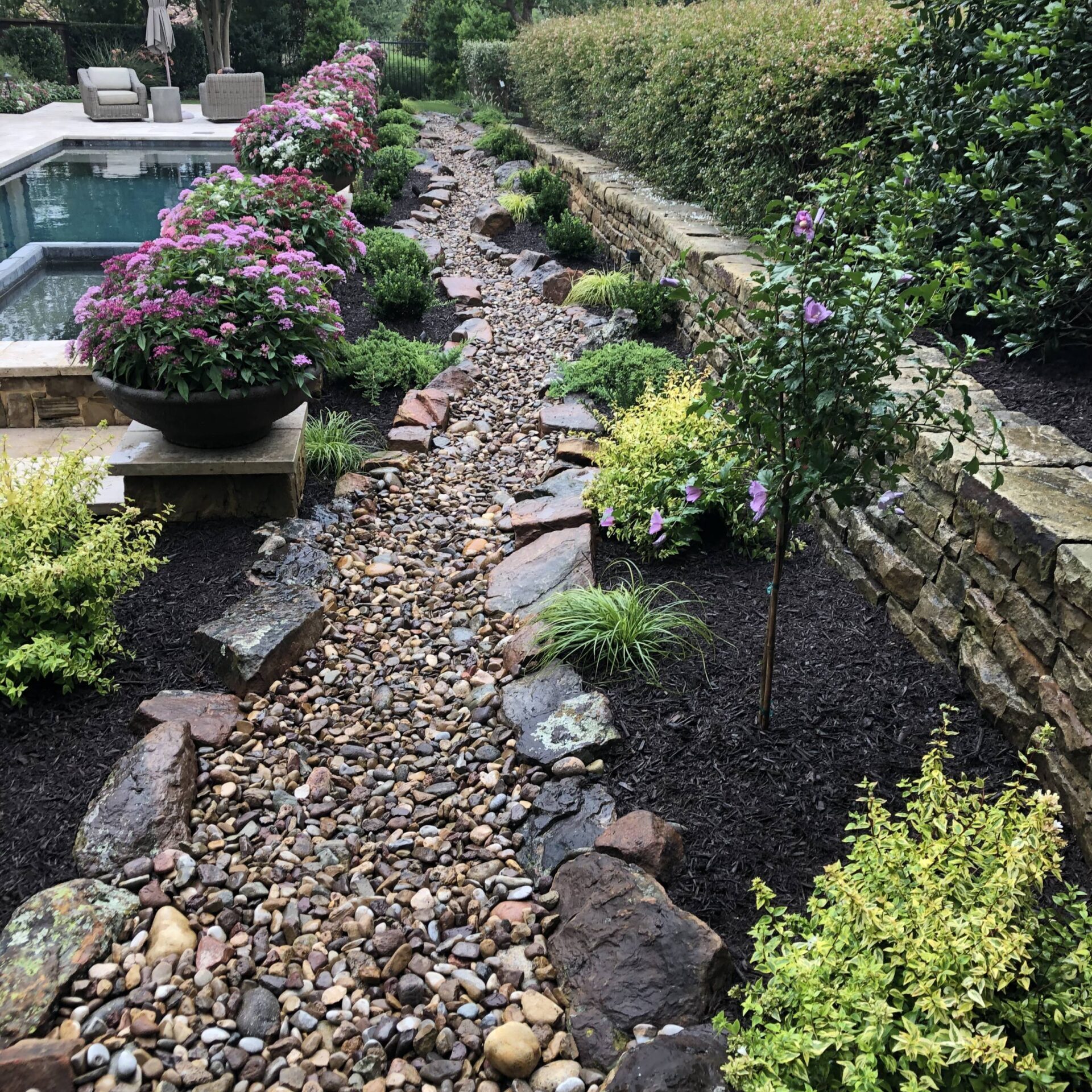 Dry Creek Bed Poolside